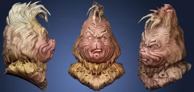 3D model Jim Carrey the Grinch who stole Christmas (STL)
