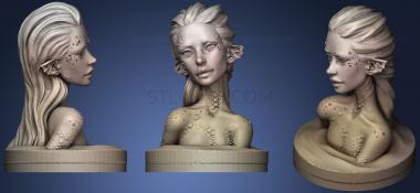 3D модель Куинн Сирен Бюст Эклипс Куклы (STL)