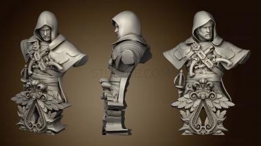 3D model Assassins Creed Bust 02 (STL)