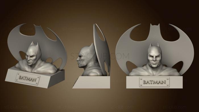 Batman bust WITH BAT ON BACK