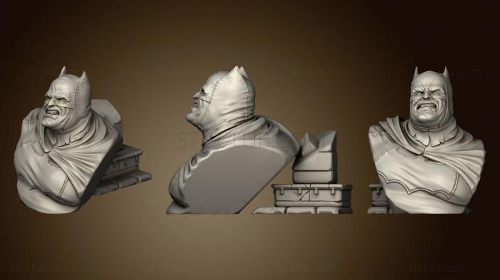 3D model Batman old fat bust (STL)