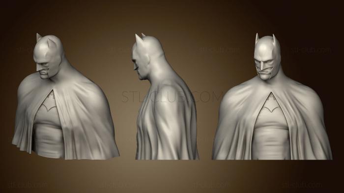 3D model batman the caped crusader bust (STL)