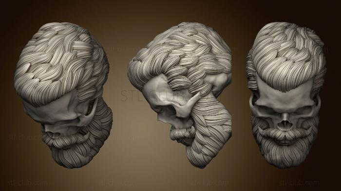 3D model BEARD SKULL COLLECTION (STL)