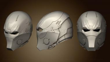 3D model Black Hood Arkham Knight Helmet Concept (Red Hood Variant) (STL)