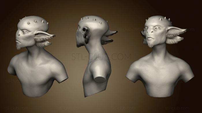 3D model Blue alien (STL)