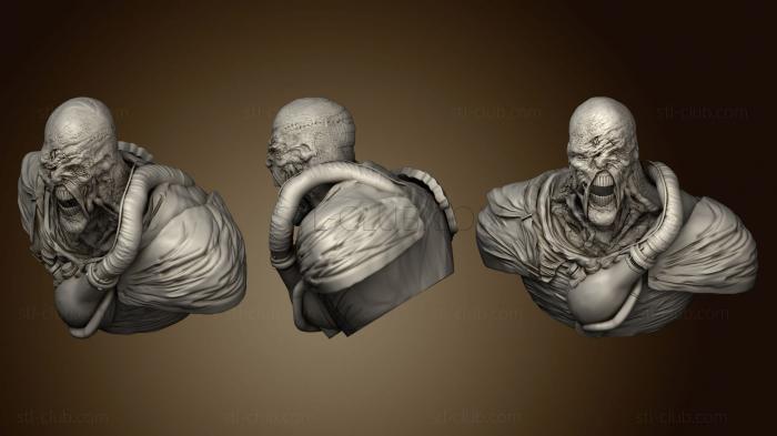 3D model Bust Nemesis Resident Evil (STL)