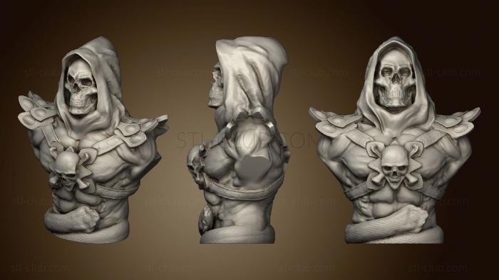 3D model Bust skeletor (STL)