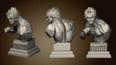 3D model busto baki completo milk (STL)