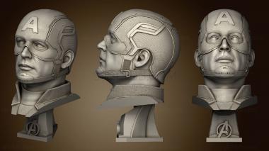 3D model Captain America Head (STL)