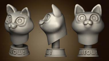 3D model Cat momo bust (STL)