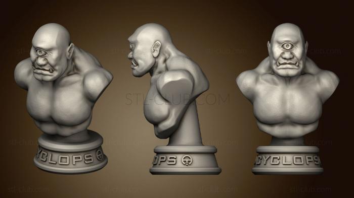 3D model Cyclops bust (STL)