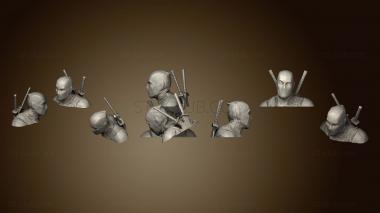 3D model Deadpool busto cortado (STL)