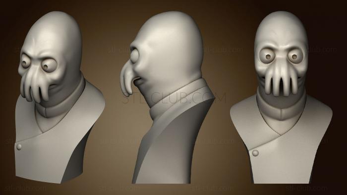 3D model Dr. Zoidberg Bust (STL)