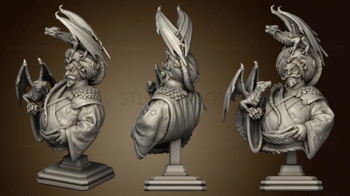 3D model Dragon Merchant Bust (STL)