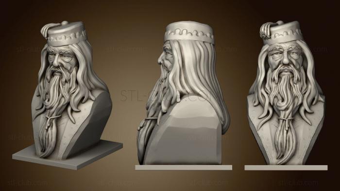 3D model Dumbledore Bust (STL)