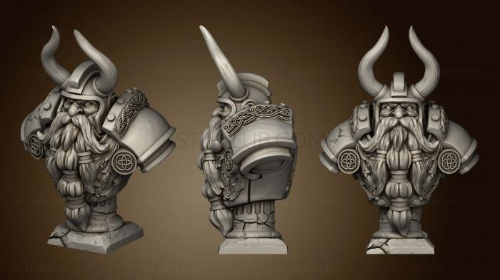 3D model Dwarf Kings bust (STL)