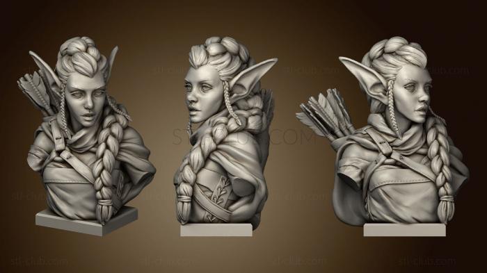 Elf Archer Bust and Hope Ko Hana