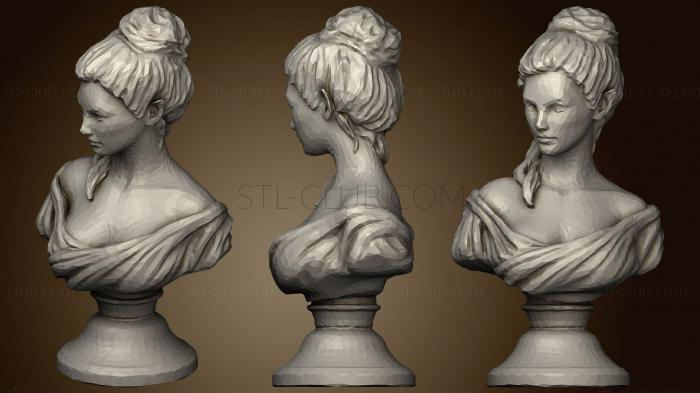 3D model Elven maiden bust (STL)