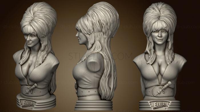 3D model Elvira Bust (STL)