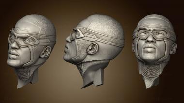 3D model Falcon Head & Googles (STL)