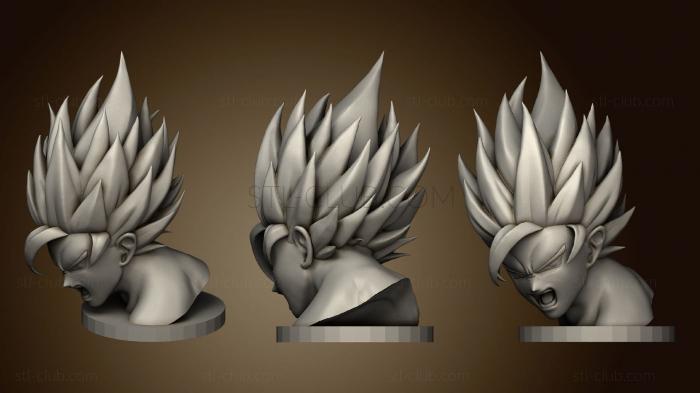 3D model Goku Bust 345 (STL)