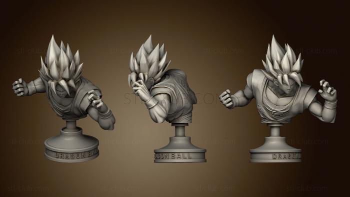 goku on podium bust