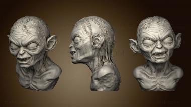 3D model Golum bust (STL)