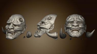 3D model Hannya Mask 1 separete (STL)