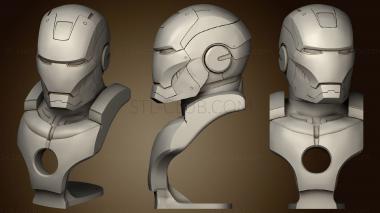 3D model ironman bust T1 001 (STL)