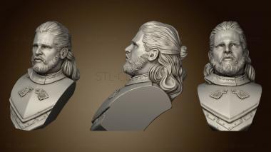 3D model jon snow bust 2 (STL)