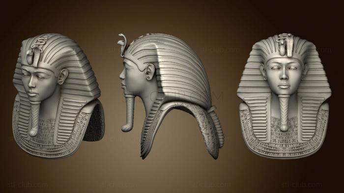 3D model King Tutankhamun Bust (STL)