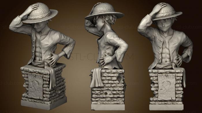 3D model Luffy bust (STL)