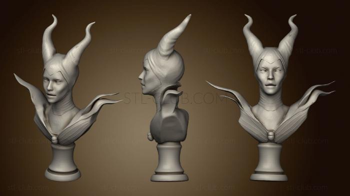 Maleficent bust (2)