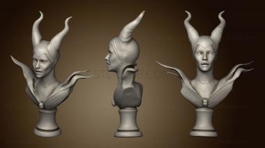 3D model Maleficent bust (2) (STL)