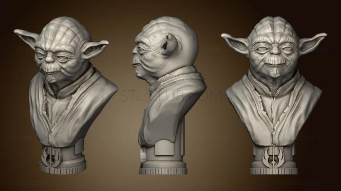 3D model Master Yoda Bust (STL)