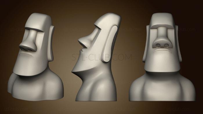 3D model Moai (1) (STL)