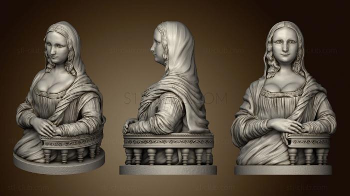 3D model Mona Lisa La Gioconda (STL)
