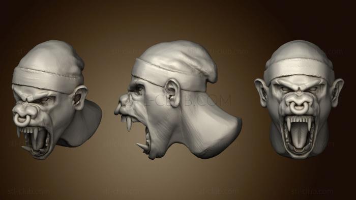 3D мадэль Обезьяна в шапке (STL)