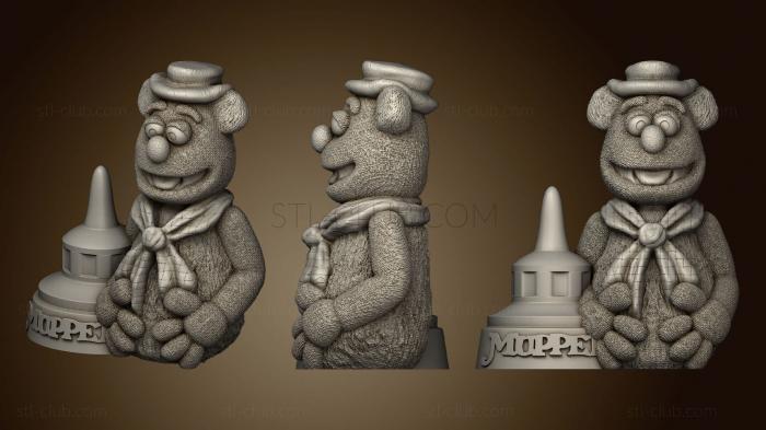 3D model Muppets Fozzie Bear bust (STL)