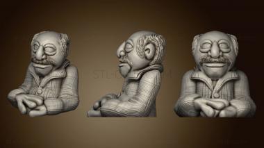 3D model Muppets Waldorf bust (STL)