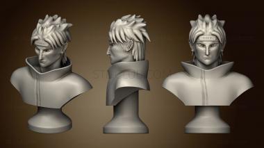 3D model Pain Bust Sculpt Naruto Shippuden Villain (STL)