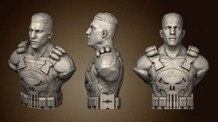 3D model Punisher frank cae bust (STL)