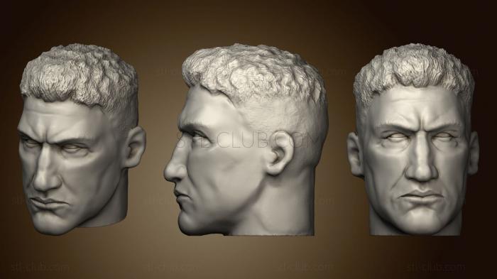 3D model Punisher Head Jon Bernthal (STL)