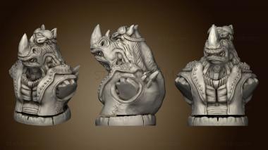 3D model Rocksteady from TMNT (STL)