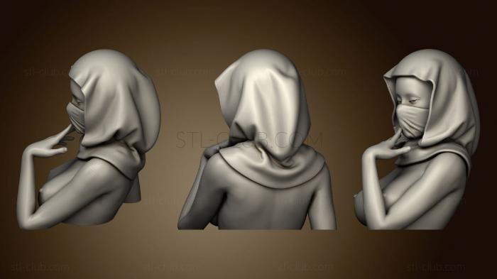 3D model Sexy ninja head (STL)