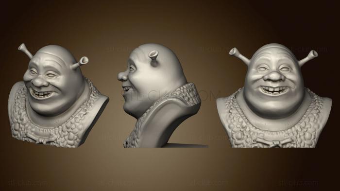 3D model Shrek 2 (Bust) (STL)