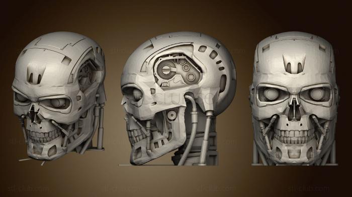 T 800 terminator skull 1