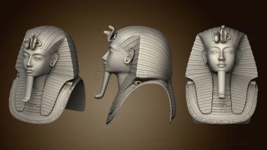 3D model Tutankhamun mask 23cm (STL)
