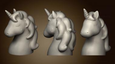 3D model Unicorn Head (Easy ) (STL)