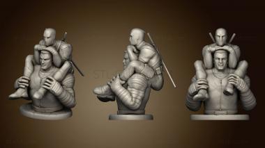 3D мадэль Статуя Колосса и Дэдпула 2 (STL)